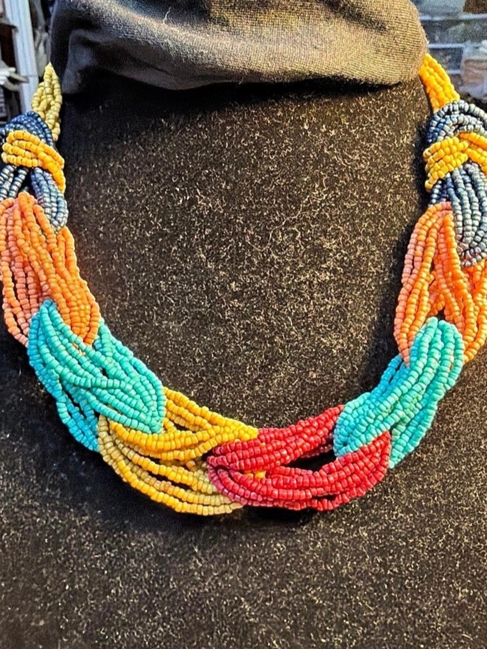 Multicolor Beaded Statement Necklace